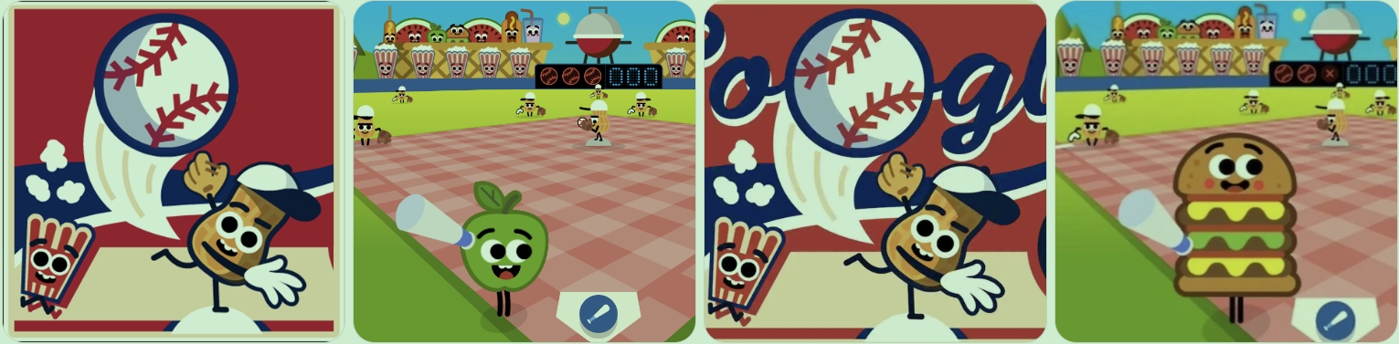 Doodle Baseball Banner